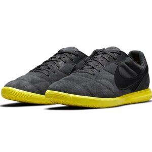 Nike Premier 2 Sala IC 'Grey/Yellow' Futsal / Indoor Soccer Shoes Men's Size 13